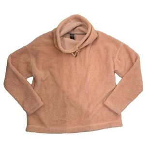 Champion Sherpa Cowl Neck Blush Pink Sweatshirt